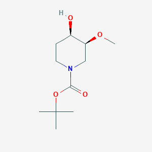 molecular formula C11H21NO4 B15363108 Tert-butyl (3S,4R)-4-hydroxy-3-methoxy-piperidine-1-carboxylate 