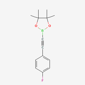 2-((4-Fluorophenyl)ethynyl)-4,4,5,5-tetramethyl-1,3,2-dioxaborolane