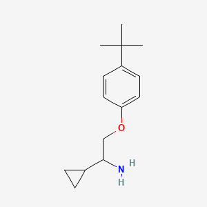 [2-(4-Tert-butylphenoxy)-1-cyclopropylethyl]amine hydrochloride