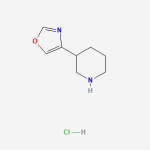 4-(3-Piperidyl)oxazole;hydrochloride