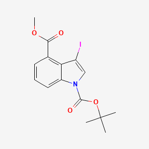 1-tert-butyl 4-methyl 3-iodo-1H-indole-1,4-dicarboxylate