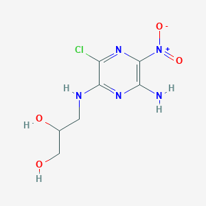 3-[(6-Amino-3-chloro-5-nitro-2-pyrazinyl)amino]-1,2-propanediol