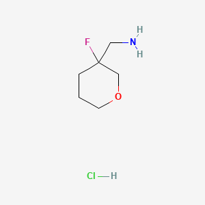 (3-Fluorotetrahydropyran-3-yl)methanamine;hydrochloride