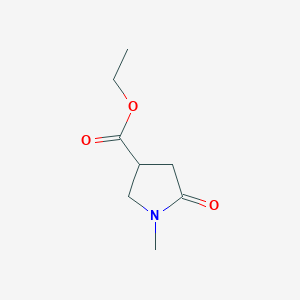 molecular formula C8H13NO3 B15364057 Ethyl 1-methyl-5-oxopyrrolidine-3-carboxylate CAS No. 10080-92-9