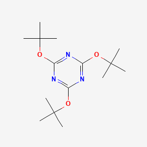 molecular formula C15H27N3O3 B15364140 1,3,5-Triazine, 2,4,6-tris(1,1-dimethylethoxy)- CAS No. 500334-23-6