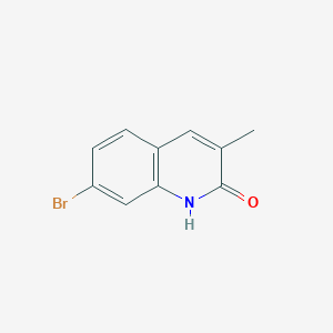 molecular formula C10H8BrNO B15364151 7-Bromo-3-methylquinolin-2-ol 