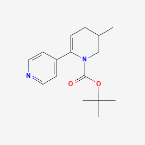 molecular formula C16H22N2O2 B15364230 tert-Butyl 5-methyl-5,6-dihydro-[2,4'-bipyridine]-1(4H)-carboxylate 