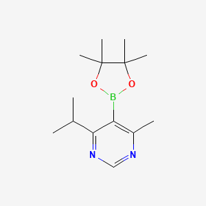 4-Isopropyl-6-methyl-5-(4,4,5,5-tetramethyl-1,3,2-dioxaborolan-2-yl)pyrimidine