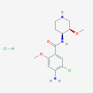 cis-4-Amino-5-chloro-2-methoxy-N-(3-methoxy-piperidin-4-YL)-benzamide hcl