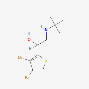 2-tert-Butylamino-1-(3,4-dibromo-2-thienyl)ethanol