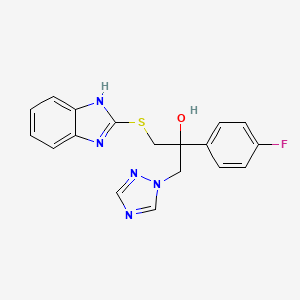 molecular formula C18H16FN5OS B15364423 Antifungal agent 51 