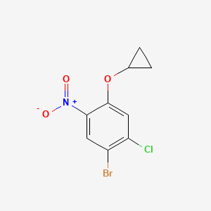 1-Bromo-2-chloro-4-cyclopropoxy-5-nitrobenzene