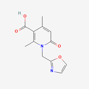 2,4-Dimethyl-1-oxazol-2-ylmethyl-6-oxo-1,6-dihydro-pyridine-3-carboxylic acid