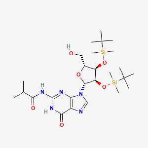 N-[9-[(2R,3R,4R,5R)-3,4-bis[[tert-butyl(dimethyl)silyl]oxy]-5-(hydroxymethyl)oxolan-2-yl]-6-oxo-1H-purin-2-yl]-2-methylpropanamide