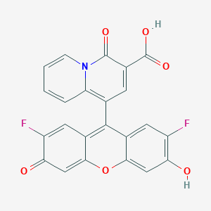 1-(2,7-Difluoro-3-hydroxy-6-oxoxanthen-9-yl)-4-oxoquinolizine-3-carboxylic acid