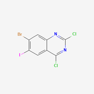 7-Bromo-2,4-dichloro-6-iodoquinazoline