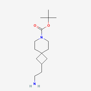 Tert-butyl 2-(2-aminoethyl)-7-azaspiro[3.5]nonane-7-carboxylate