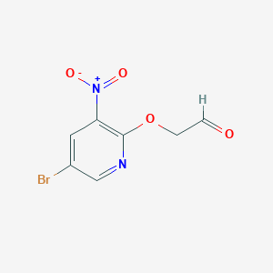 2-((5-Bromo-3-nitropyridin-2-yl)oxy)acetaldehyde