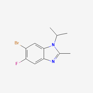 6-Bromo-5-fluoro-1-isopropyl-2-methyl-1H-benzo[d]imidazole