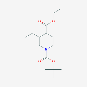 1-(tert-Butyl) 4-ethyl 3-ethylpiperidine-1,4-dicarboxylate