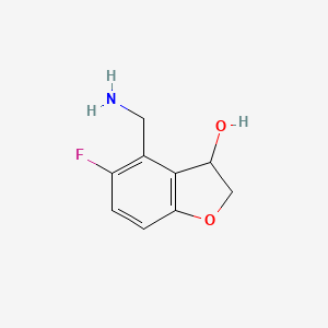 4-(Aminomethyl)-5-fluoro-2,3-dihydrobenzofuran-3-ol