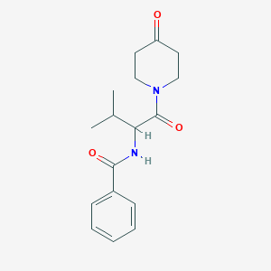 N-[2-Methyl-1-[(4-oxo-1-piperidinyl)carbonyl]propyl]benzamide