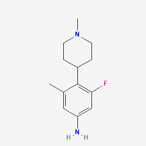 3-Fluoro-5-methyl-4-(1-methylpiperidin-4-yl)aniline