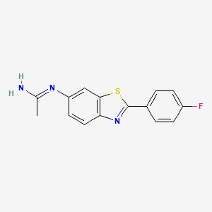 n-[2-(4-Fluorophenyl)benzothiazol-6-yl]acetamidine