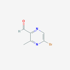 5-Bromo-3-methylpyrazine-2-carbaldehyde