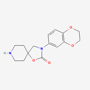 3-(2,3-Dihydrobenzo[1,4]dioxin-6-yl)-1-oxa-3,8-diazaspiro[4.5]decan-2-one