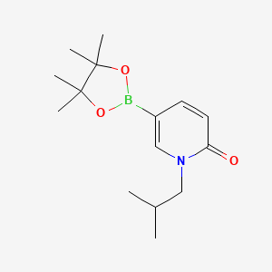 molecular formula C15H24BNO3 B15365735 1-Isobutyl-5-(4,4,5,5-tetramethyl-1,3,2-dioxaborolan-2-yl)pyridin-2(1H)-one 