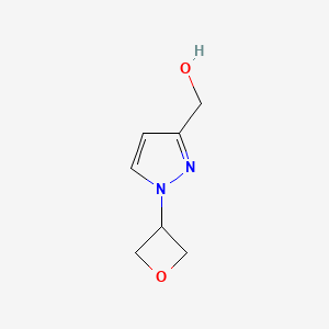 molecular formula C7H10N2O2 B15365824 1-(3-Oxetanyl)-1H-pyrazole-3-methanol 