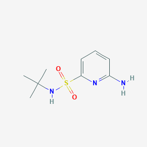 molecular formula C9H15N3O2S B15365842 6-Amino-N-(tert-butyl)pyridine-2-sulfonamide 