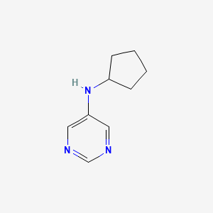 molecular formula C9H13N3 B15365863 N-Cyclopentyl-5-pyrimidinamine CAS No. 894853-94-2