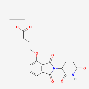 molecular formula C21H24N2O7 B15365892 tert-Butyl 4-((2-(2,6-dioxopiperidin-3-yl)-1,3-dioxoisoindolin-4-yl)oxy)butanoate 