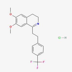 6,7-Dimethoxy-1-[2-(4-trifluoromethyl-phenyl)-ethyl]-3,4-dihydro-isoquinoline hydrochloride