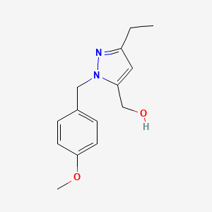 (3-Ethyl-1-(4-methoxybenzyl)-1H-pyrazol-5-yl)methanol