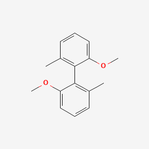 molecular formula C16H18O2 B15366082 2,2'-Dimethoxy-6,6'-dimethyl-1,1'-biphenyl CAS No. 21758-95-2