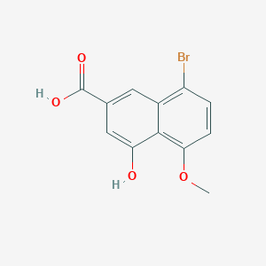 8-Bromo-4-hydroxy-5-methoxy-2-naphthalenecarboxylic acid