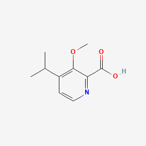 molecular formula C10H13NO3 B15366108 4-Isopropyl-3-methoxypicolinic acid 