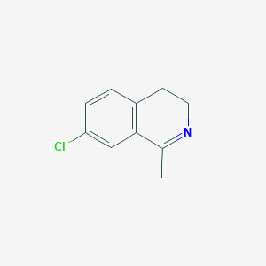 molecular formula C10H10ClN B15366171 7-Chloro-1-methyl-3,4-dihydro-isoquinoline CAS No. 88422-95-1