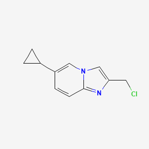 2-(Chloromethyl)-6-cyclopropylimidazo[1,2-A]pyridine