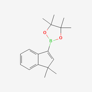 2-(3,3-Dimethylinden-1-yl)-4,4,5,5-tetramethyl-1,3,2-dioxaborolane