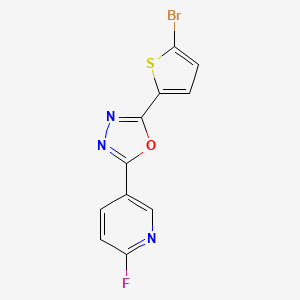 5-(5-{5-Bromo-thiophen-2-yl}-[1,3,4]oxadiazole-2-yl)-2-fluoro-pyridine