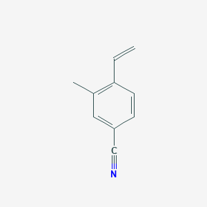 molecular formula C10H9N B15366256 3-Methyl-4-vinylbenzonitrile 