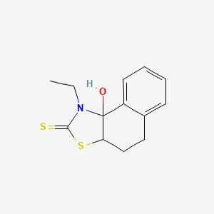 Naphtho[1,2-d]thiazole-2(1h)-thione, 1-ethyl-3a,4,5,9b-tetrahydro-9b-hydroxy-