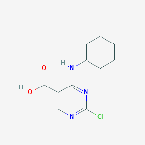 2-Chloro-4-(cyclohexylamino)-5-pyrimidinecarboxylic acid