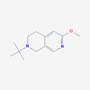 2-Tert-butyl-6-methoxy-1,2,3,4-tetrahydro-2,7-naphthyridine