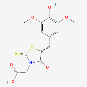 5-[(4-hydroxy-3,5-dimethoxyphenyl)methylene]-4-oxo-2-thioxo-3-Thiazolidineacetic acid