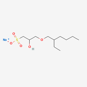 1-Propanesulfonic acid, 3-((2-ethylhexyl)oxy)-2-hydroxy-, monosodium salt